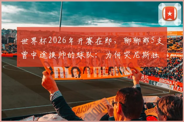 世界杯2026年开赛在即，聊聊那5支曾中途换帅的球队：为何突尼斯独占两次尴尬纪录？